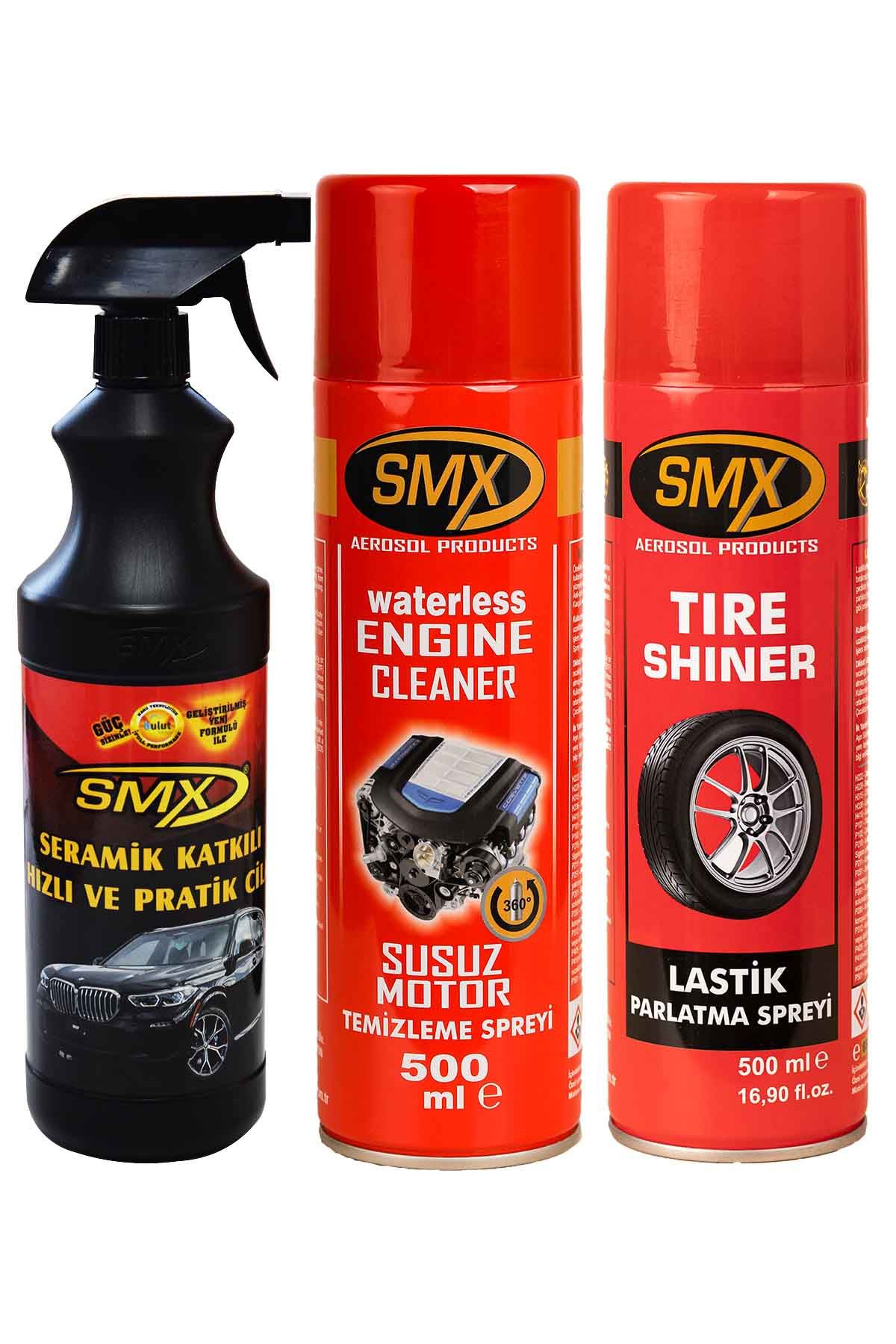 SMX Seramik Cila / Hızlı Cila / Pratik Cila / Susuz Motor Temizleme Spreyi / Lastik Parlatma Spreyi